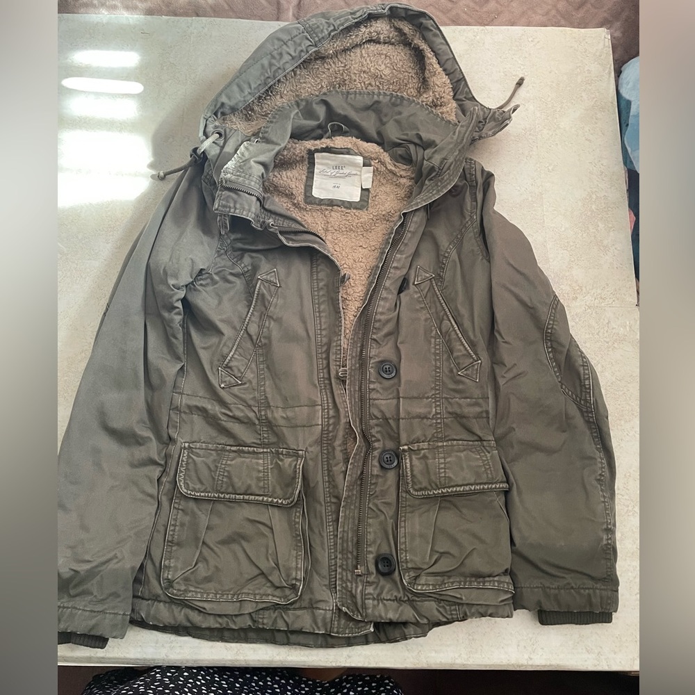 Winter olive coat